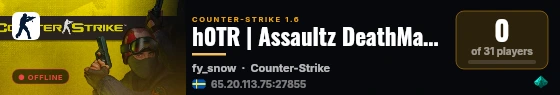 h0TR | Assaultz DeathMatch Arena #14 live status badge