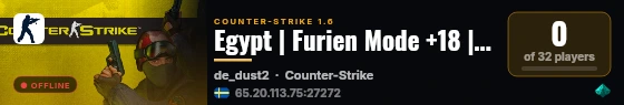Egypt | Furien Mode +18 | Predator | 1200FPS live status badge
