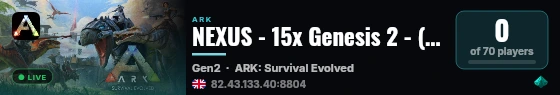 NEXUS - 15x Genesis 2 - (v358.24) live status badge
