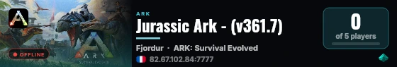Jurassic Ark - (v361.7) live status badge
