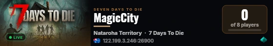 MagicCity live status badge