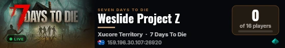 Weslide Project Z live status badge