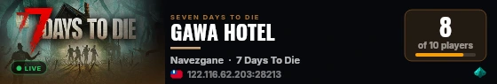 GAWA HOTEL live status badge