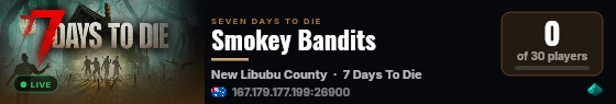 Smokey Bandits live status badge