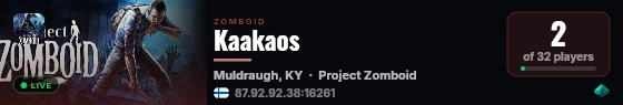Kaakaos live status badge