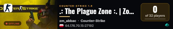 .: The Plague Zone :. | Zombie Mode live status badge