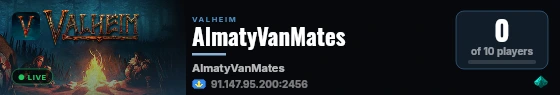 AlmatyVanMates live status badge