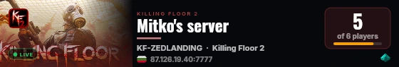 Mitko's server live status badge
