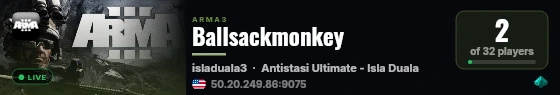 Ballsackmonkey live status badge