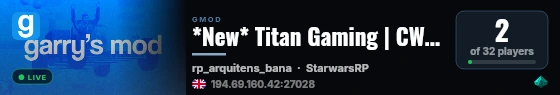 *New* Titan Gaming | CWRP | Need Commanders, Staff and GMs | F live status badge