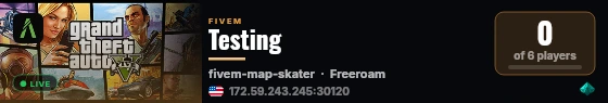 Testing live status badge