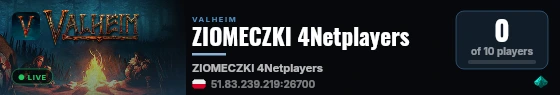 ZIOMECZKI 4Netplayers live status badge