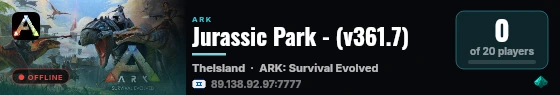 Jurassic Park - (v361.7) live status badge