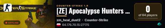 [ZE] Apocalypse Hunters | Public XP live status badge