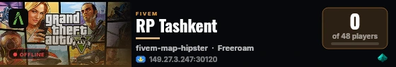 RP Tashkent live status badge