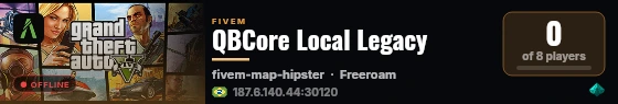 QBCore Local Legacy live status badge