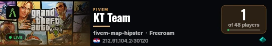 KT Team live status badge