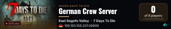 German Crew Server live status badge