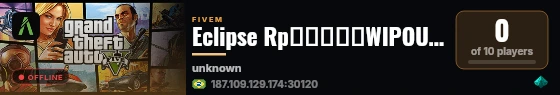 Eclipse Rp▬▬▬↭🡺WIPOU HJ 30 -agosto🡸↭▬▬▬▬ live status badge