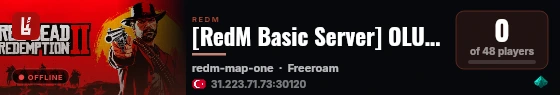 [RedM Basic Server] OLUCEM live status badge