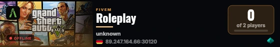Roleplay live status badge