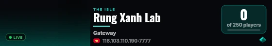 Rung Xanh Lab live status badge