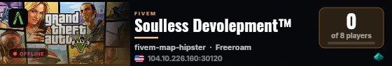 Soulless Devolepment™ live status badge
