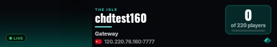 chdtest160 live status badge
