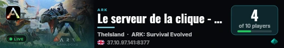 Le serveur de la clique - (v361.7) live status badge