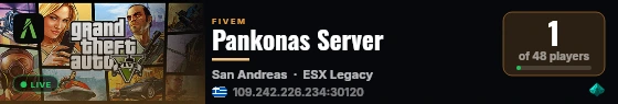 Pankonas Server live status badge