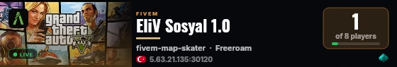 EliV Sosyal 1.0 live status badge