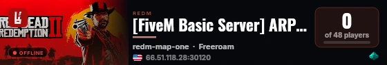 [FiveM Basic Server] ARP Test live status badge