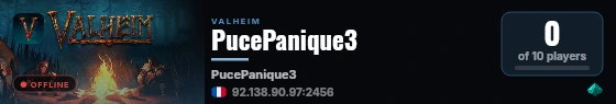 PucePanique3 live status badge