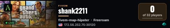 shank2211 live status badge
