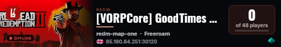 [VORPCore] GoodTimes Roleplay live status badge