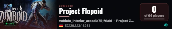 Project Flopoid live status badge