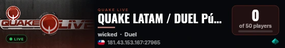 QUAKE LATAM / DUEL Público #1 | DATA CENTER live status badge