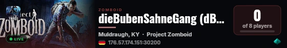 dieBubenSahneGang (dBSG) live status badge