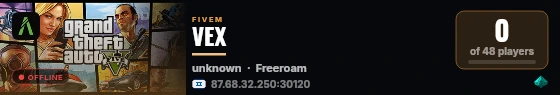 VEX live status badge