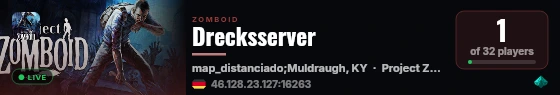 Drecksserver live status badge