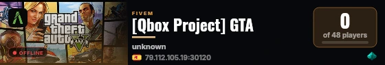 [Qbox Project] GTA live status badge