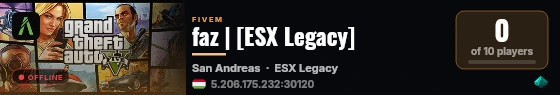 faz | [ESX Legacy] live status badge