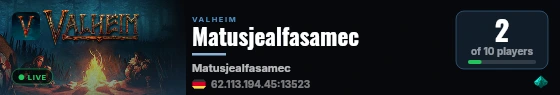 Matusjealfasamec live status badge