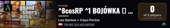 ^8cosRP ^1 BOJÓWKA ★ CUSTOM NAPADY live status badge