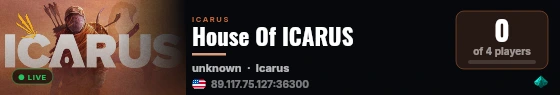 House Of ICARUS live status badge
