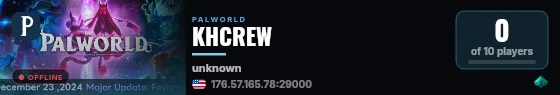 KHCREW live status badge