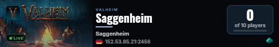 Saggenheim live status badge