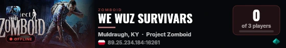 WE WUZ SURVIVARS live status badge