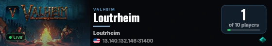 Loutrheim live status badge