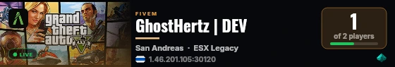 GhostHertz | DEV live status badge